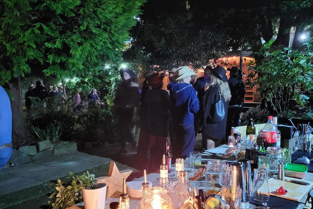 An evening birthday celebration catered by Turnip & Thyme